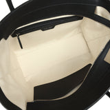 The Row Marlo 12 Tote Bag Black Calfskin Silver Hardware