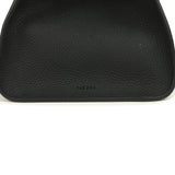 The Row Soft Margaux 12 Bag Black Calfskin Silver Hardware