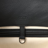 The Row Soft Margaux 15 Bag Black Calfskin Silver Hardware