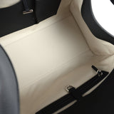 The Row Soft Margaux 15 Bag Black Calfskin Silver Hardware