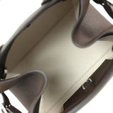 The Row Soft Margaux 10 Deep Brown Calfskin Silver Hardware