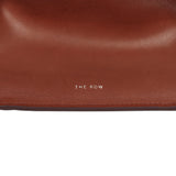 The Row Soft Margaux 10 Bag New Burgundy Saddle Leather Silver Hardware