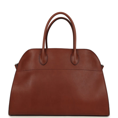 The Row Soft Margaux 15 New Burgundy Saddle Silver Hardware