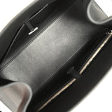 The Row Soft Margaux Shoulder 12 Bag Black Calfskin Silver Hardware