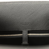 The Row Soft Margaux Shoulder 12 Bag Black Calfskin Silver Hardware