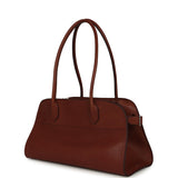 The Row Margaux Shoulder 12 New Burgundy Saddle Silver Hardware