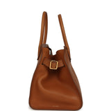 The Row Soft Margaux 12 Bag Cuir Saddle Leather Gold Hardware
