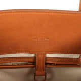 The Row Soft Margaux 12 Bag Cuir Saddle Leather Gold Hardware