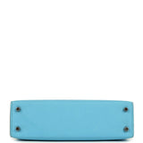 Hermes Kelly Sellier 20 Celeste Epsom Palladium Hardware