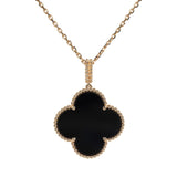 Van Cleef & Arpels Magic Alhambra Long Necklace 1 Motif Onyx 18K Yellow Gold Hardware