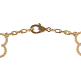 Van Cleef & Arpels Vintage Alhambra Clear Rock Candy Crystal 20 Motif Necklace 18K Yellow Gold