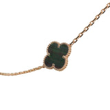Van Cleef & Arpels Magic Alhambra Transformable 15 Motif Necklace White and Grey MOP 18K Rose Gold Guilloche