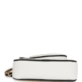 Chanel "Monte-Carlo" Mini Crossbody Tennis Bag White Canvas Light Gold Hardware