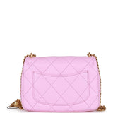 Chanel Sweetheart Crush Mini Rectangular Flap Bag Pink Caviar Antique Gold Hardware