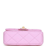 Chanel Sweetheart Crush Mini Rectangular Flap Bag Pink Caviar Antique Gold Hardware