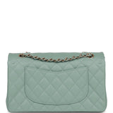 Chanel Medium Classic Double Flap Bag Green Caviar Light Gold Hardware