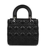 Christian Dior Small ABCDior Lady Dior Tote Black Lambskin Silver Hardware