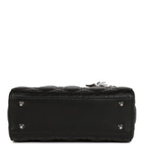 Christian Dior Small ABCDior Lady Dior Tote Black Lambskin Silver Hardware