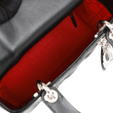 Christian Dior Small ABCDior Lady Dior Tote Black Lambskin Silver Hardware
