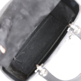 Christian Dior Medium Lady Dior Tote Black Lambskin Ruthenium Hardware