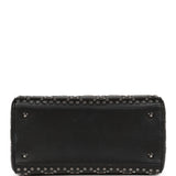 Christian Dior Lucky Star Medium Lady Dior Tote Black Lambskin Ruthenium Hardware