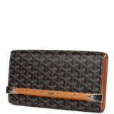 Goyard Goyardine Black Monte Carlo PM Clutch/Shoulder Bag Silver Hardware
