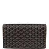 Goyard Goyardine Black Monte Carlo PM Clutch/Shoulder Bag Silver Hardware