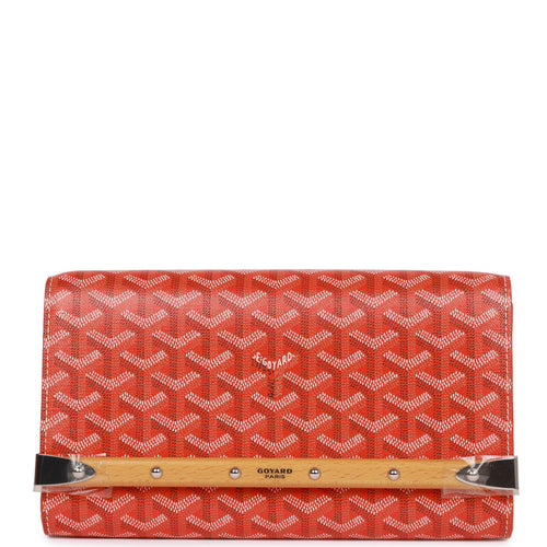 Goyard Goyardine Orange Monte Carlo PM Clutch/Shoulder Bag Silver Hardware