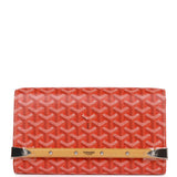 Goyard Goyardine Orange Monte Carlo PM Clutch/Shoulder Bag Silver Hardware