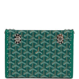Goyard Goyardine Green Cassette Trunk Clutch/Shoulder Bag Palladium Hardware