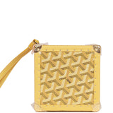 Goyard Dé Trunk Bag Metallic Gold Goyardine Gold Hardware