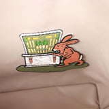 Goyard Goyardine Greige Anjou PM Embroidered Bunny Khaki Bag Palladium Hardware