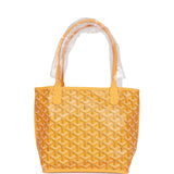 Goyard Goyardine Yellow Anjou Mini Bag Palladium Hardware