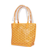 Goyard Goyardine Yellow Anjou Mini Bag Palladium Hardware