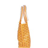Goyard Goyardine Yellow Anjou Mini Bag Palladium Hardware