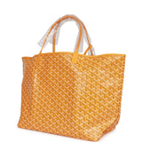 Goyard Goyardine Yellow St. Louis GM Tote Bag Palladium Hardware
