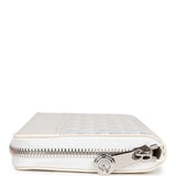 Goyard Goyardine White Matignon Wallet GM Palladium Hardware