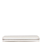 Goyard Goyardine White Matignon Wallet GM Palladium Hardware