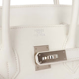 Pre-owned Hermes Birkin 35 White Gulliver and Toile H Palladium Hardware NO RESERVE!