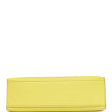 Pre-owned Hermes Kelly Pochette Soufre Epsom Gold Hardware