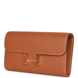 Hermes Constance Wallet To Go Gold Epsom Gold Hardware