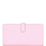 Hermes Bearn Gusset Wallet Rose Sakura Chevre Palladium Hardware