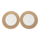 Hermes "Mosaique Au 24" Gold Dinner Plate Set
