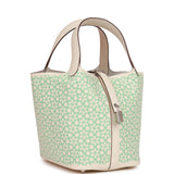 Hermes Picotin Lock 18 "Lucky Daisy" Nata Swift Palladium Hardware NO RESERVE!