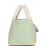 Hermes Picotin Lock 18 "Lucky Daisy" Nata Swift Palladium Hardware NO RESERVE!