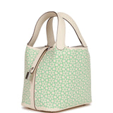 Hermes Picotin Lock 18 "Lucky Daisy" Nata Swift Palladium Hardware NO RESERVE!