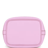 Hermes Micro Picotin Lock 14 "Lucky Daisy" Mauve Sylvestre Swift Palladium Hardware