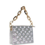 Louis Vuitton Silver Sequin Monogram Coussin BB