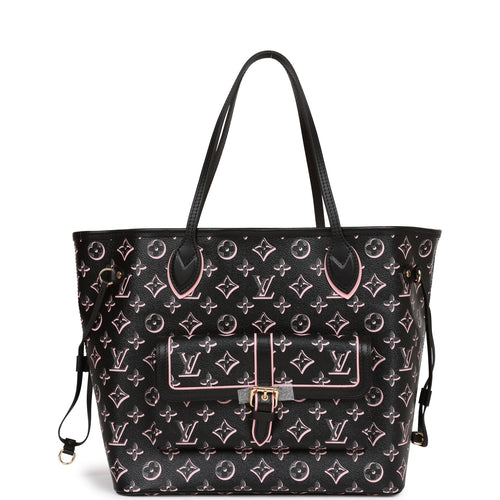 Louis Vuitton Fall For You Black Monogram Neverfull MM